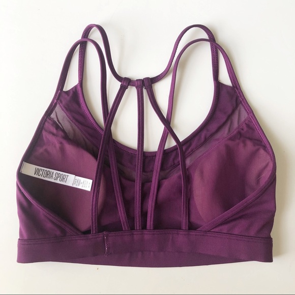 Victoria Secret Cross Straps Purple Sports Bra F11 - Picture 4 of 4